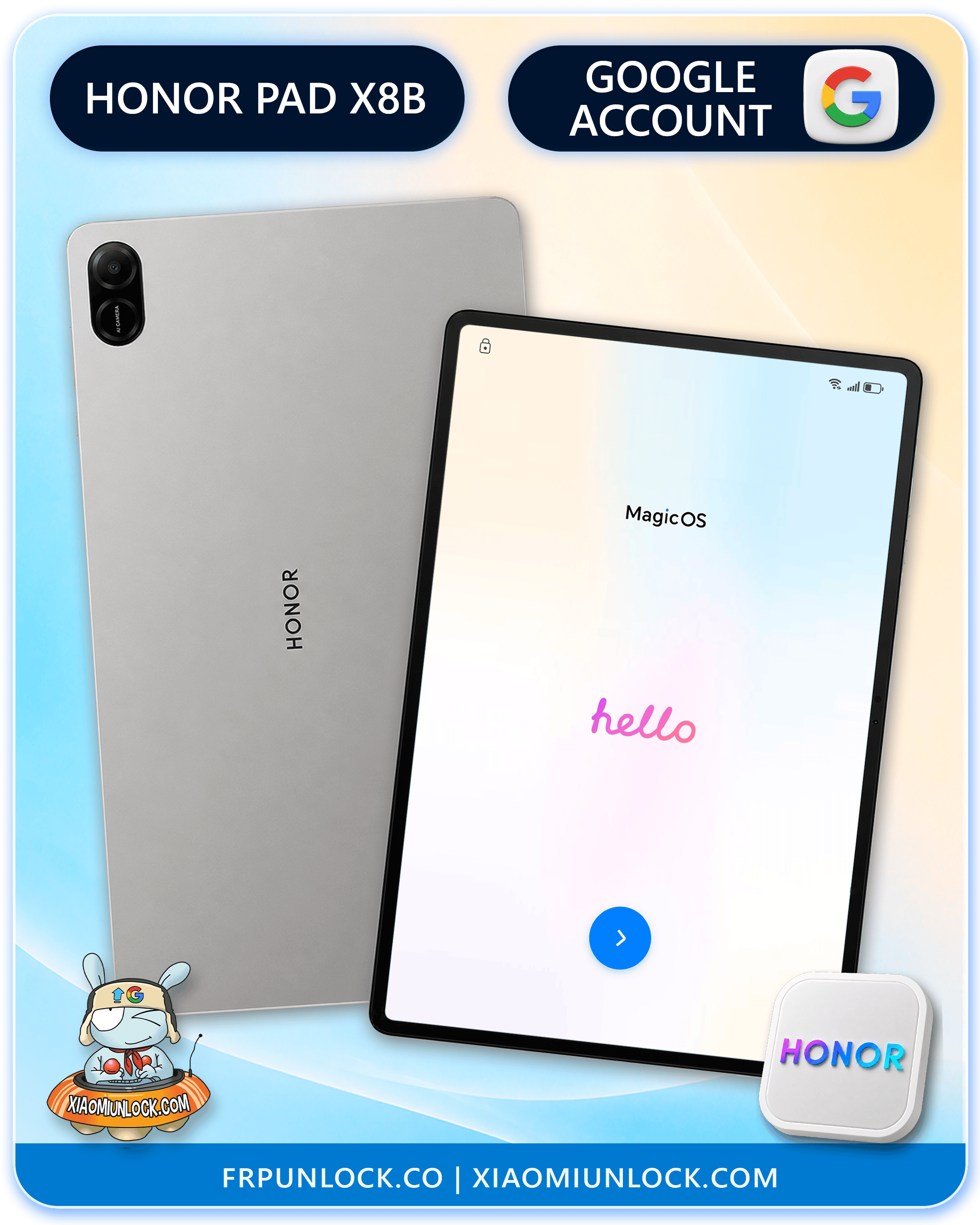 Eliminar Cuenta Google Honor Pad X8B
